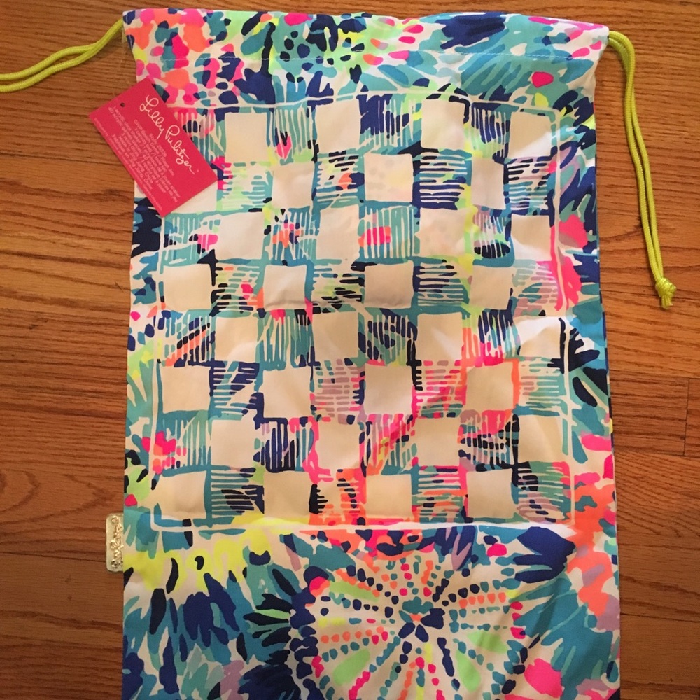 Lilly Pulitzer Beach Game Drawstring Bag